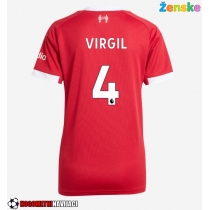 Ženske Nogometnih dresov Liverpool Virgil van Dijk #4 Domači 2025-26 Kratki rokavi